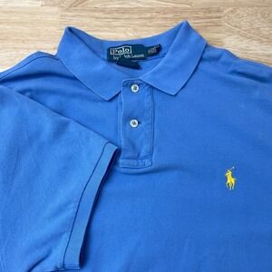 Polo Ralph Lauren Men Blue Short Sleeve Classic Fit‎ Polo Shirt XL